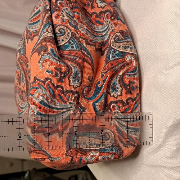 Corduroy Paisley * Handbag Quality Handmade Reversible Wood Handles BG220 - Picture 8 of 11